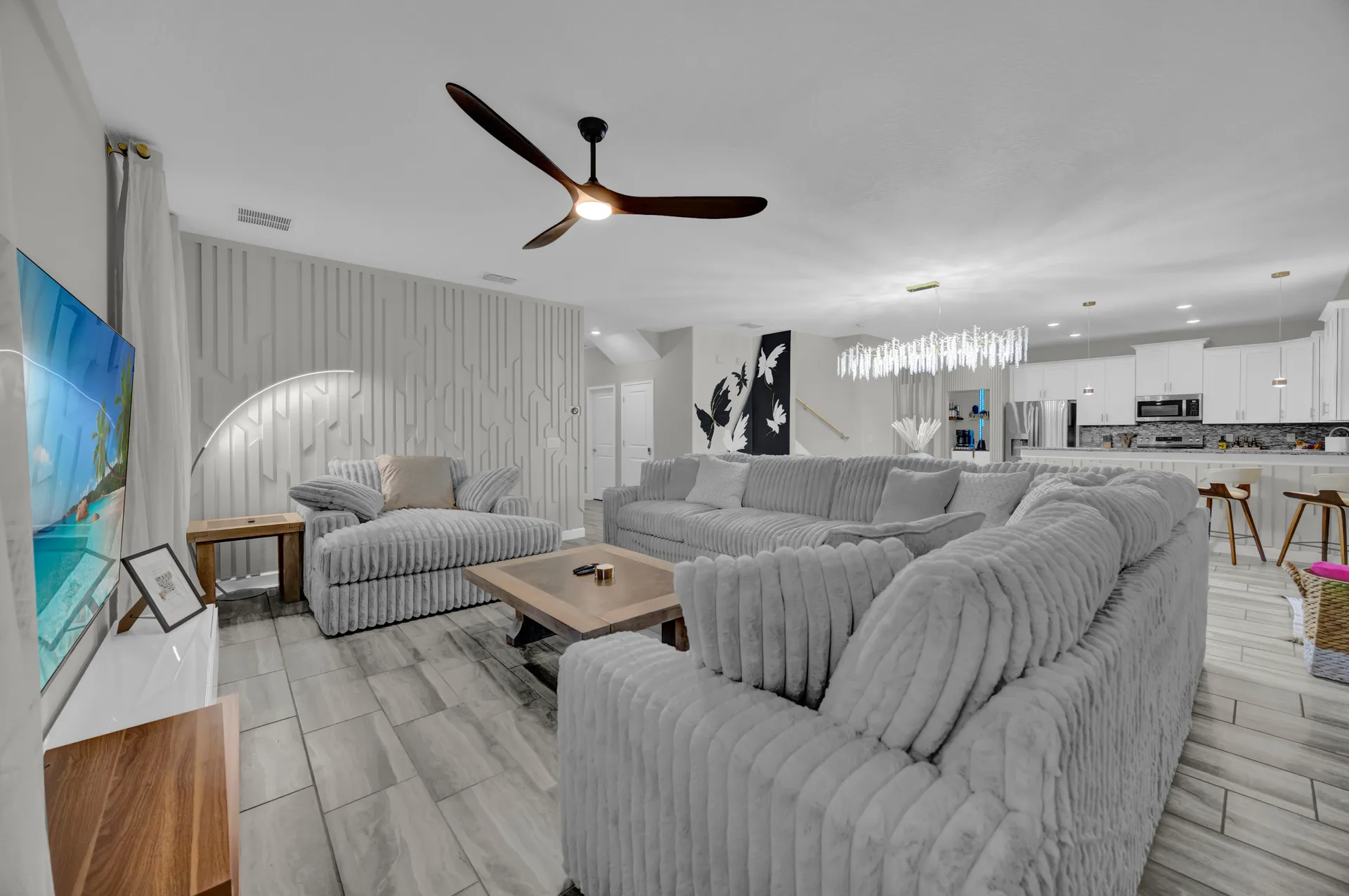 Living Room at ChampionsGate Luxury Villa in Davenport, Florida