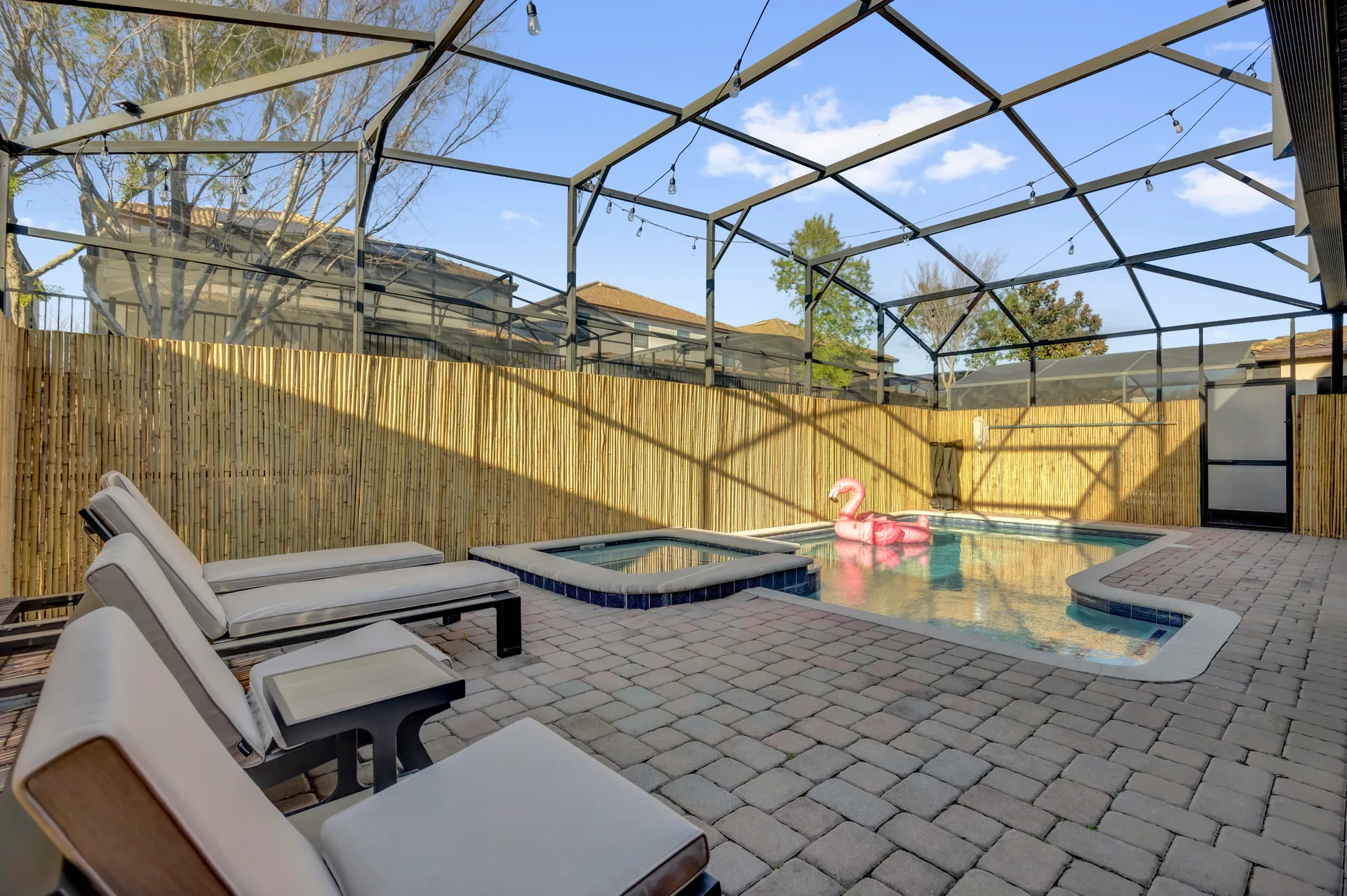 Covered Patio & BBQ at the luxury villa