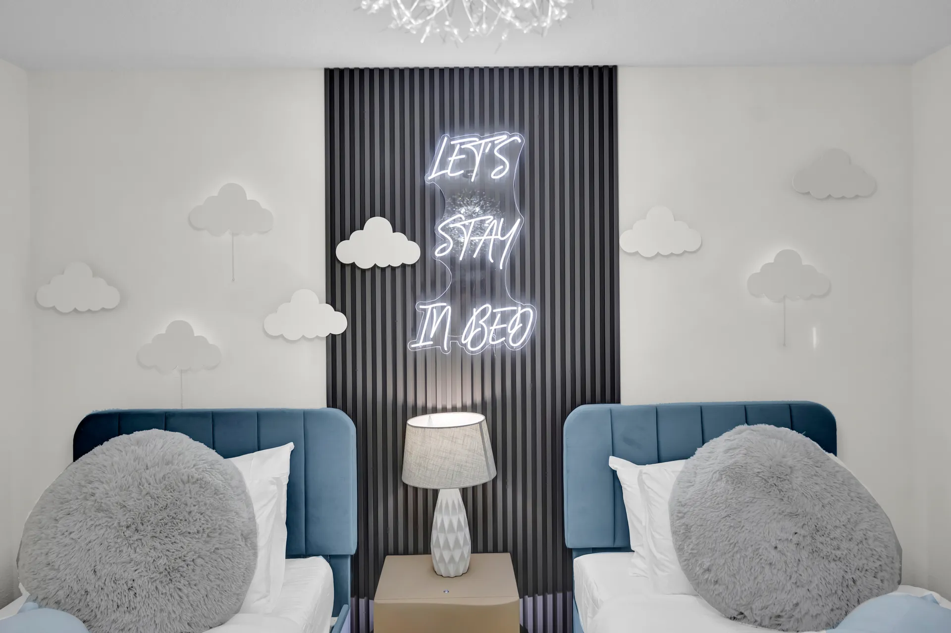 Cloud Themed Bedroom at the luxury villa