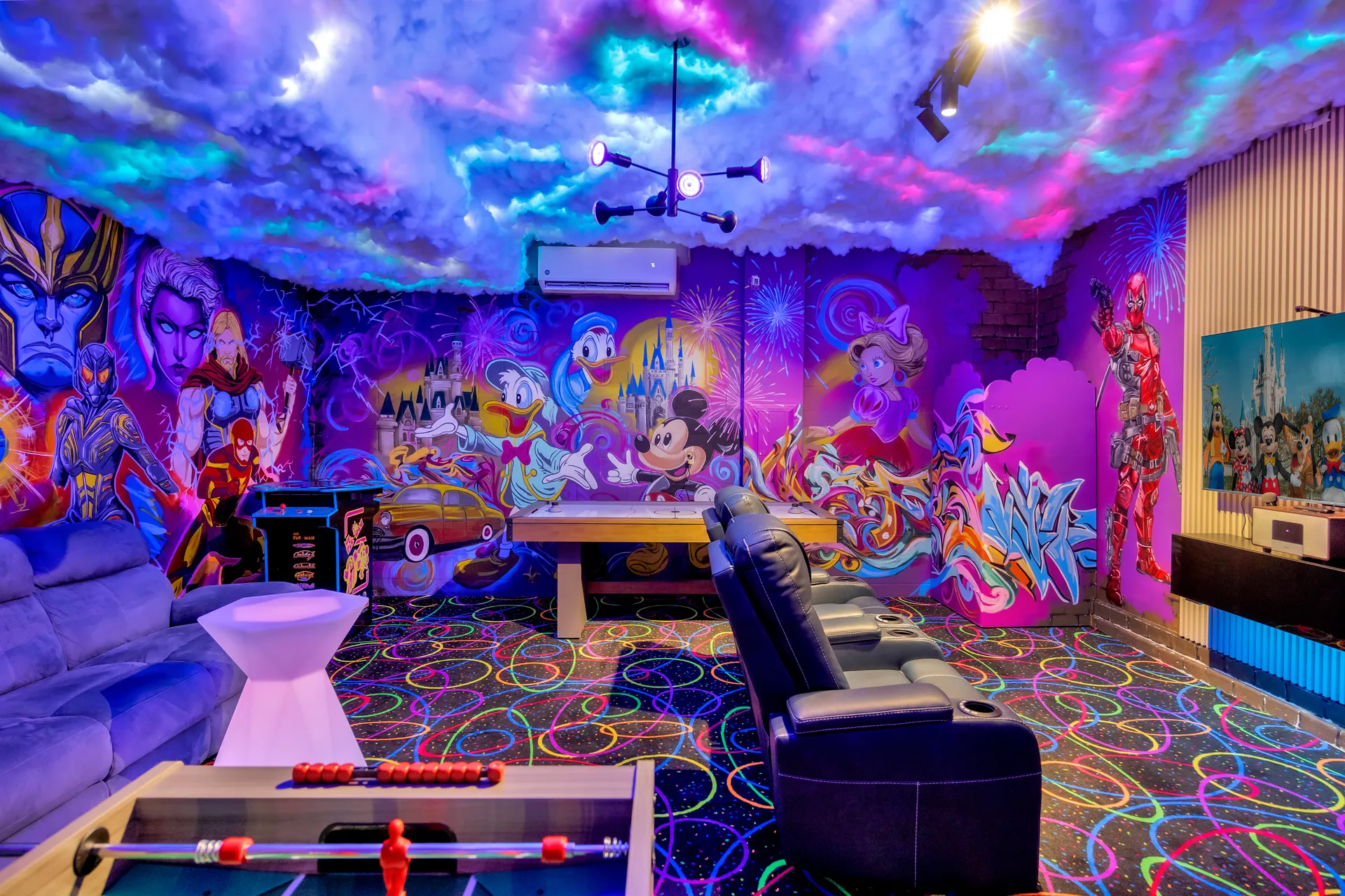Arcade & Game Room at the luxury villa