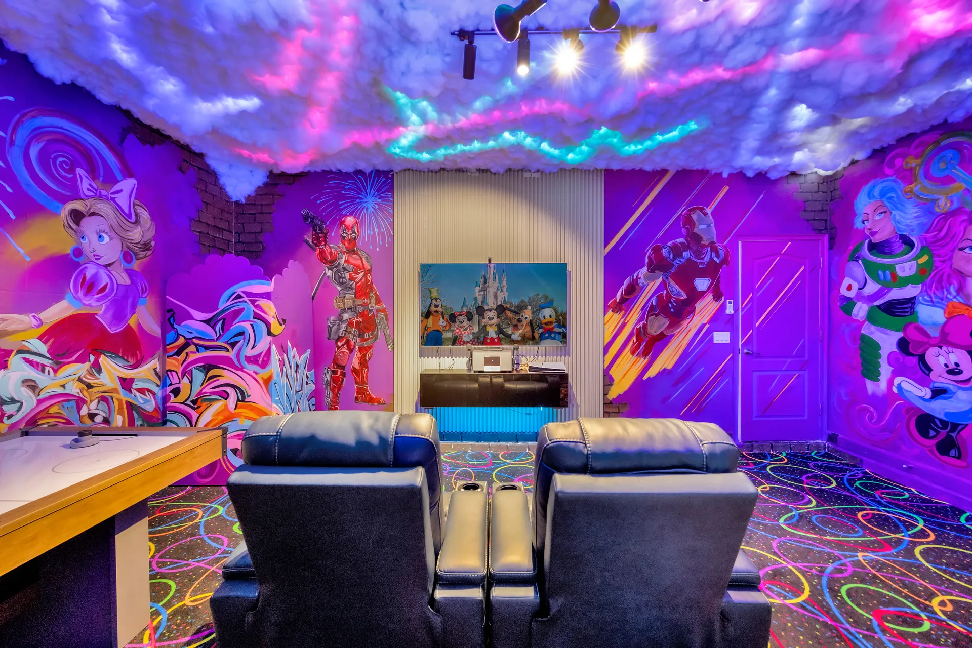 Arcade & Game Room at the luxury villa